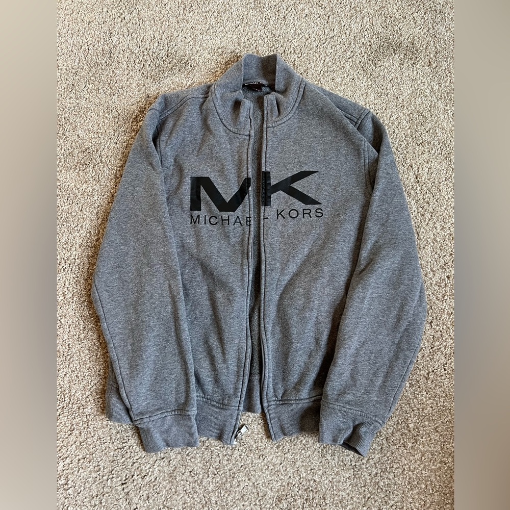 MICHAEL KORS Grey Men’s Zip up hoodie size L